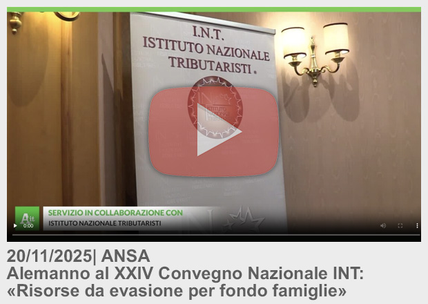 20/11/25 . ANSA . Alemanno al 24 Convegno Nazionale: «Risorse da evasione per fondo famiglie».