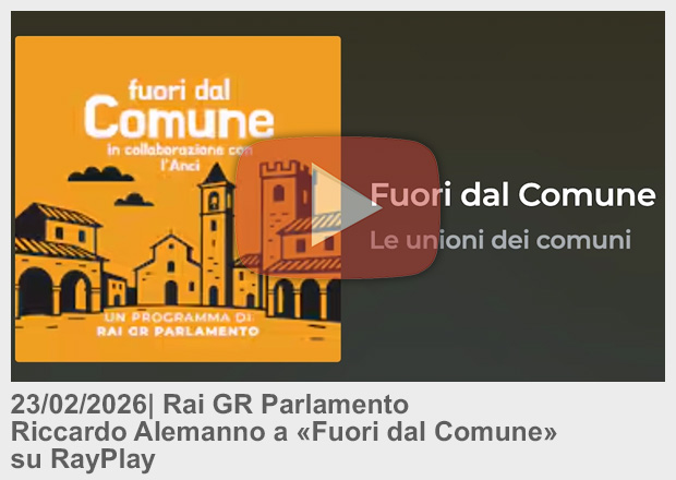 23/02/26 . Rai GR Parlamento . Alemanno a «Fuori dal Comune» su RayPlay