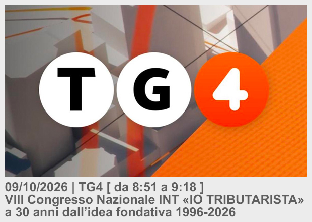 26/10/09 . TG4 . VIII Congresso Nazionale INT - IO TRIBUTARISTA